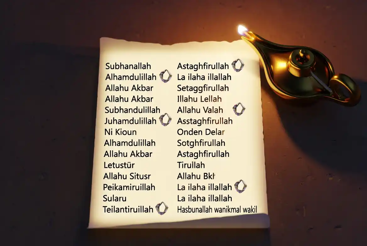 Зикры и тасбихаты в ночи Кандиль: Полный список